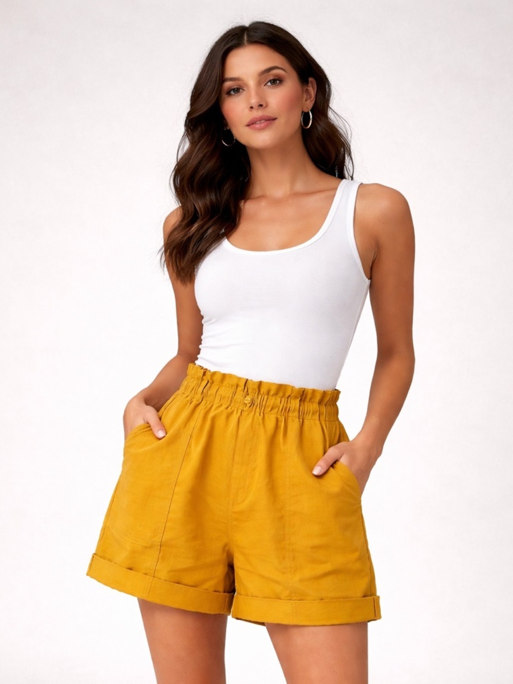Aritzia Wilfred Free Jessica SHORTS in Yellow size XXS